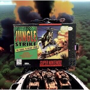 Jungle Strike: The Sequel To Desert Strike (Super Nintendo, SNES) Complete